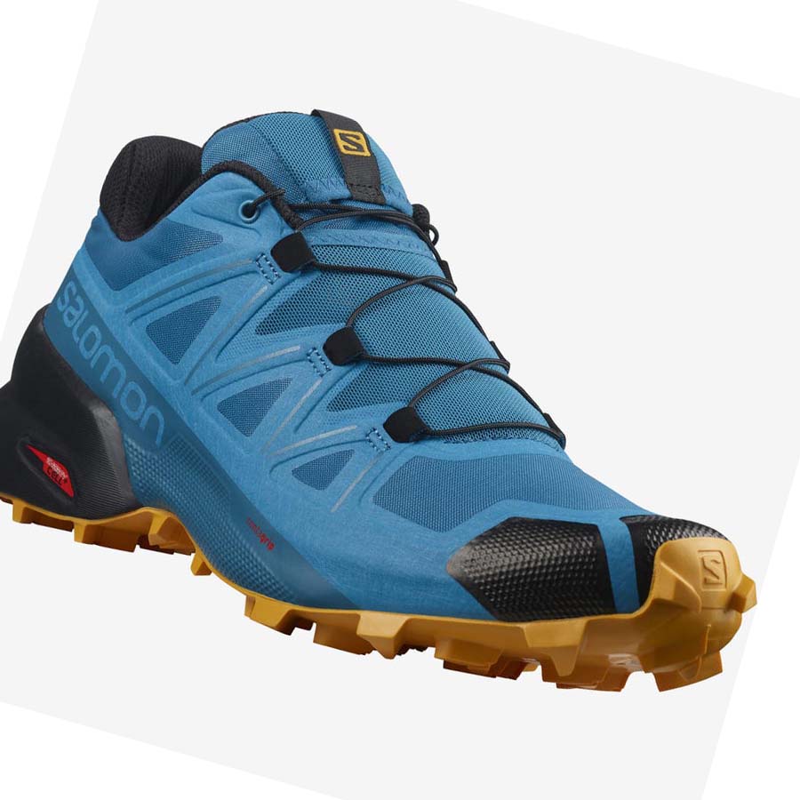 Salomon SPEEDCROSS 5 Erkek Patika Koşu Ayakkabısı Mavi | TR 3514WNB